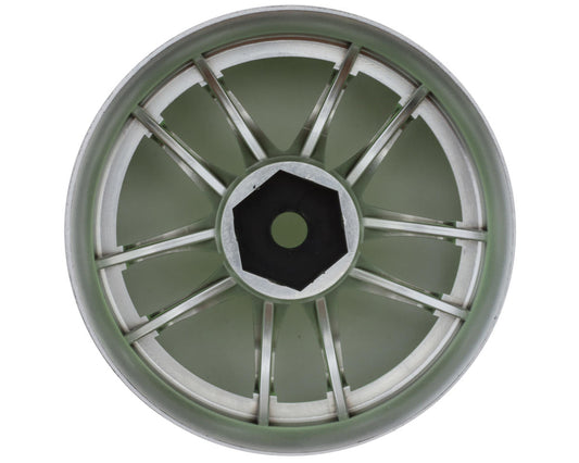 LAB Work Emotion CR3P 1/10 Drift Wheels (Chrome/Neon Yellow) (2) (6mm Offset)