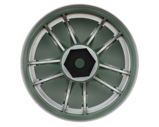 LAB Work Emotion CR3P 1/10 Drift Wheels (Chrome/Neon Green) (2) (8mm Offset)