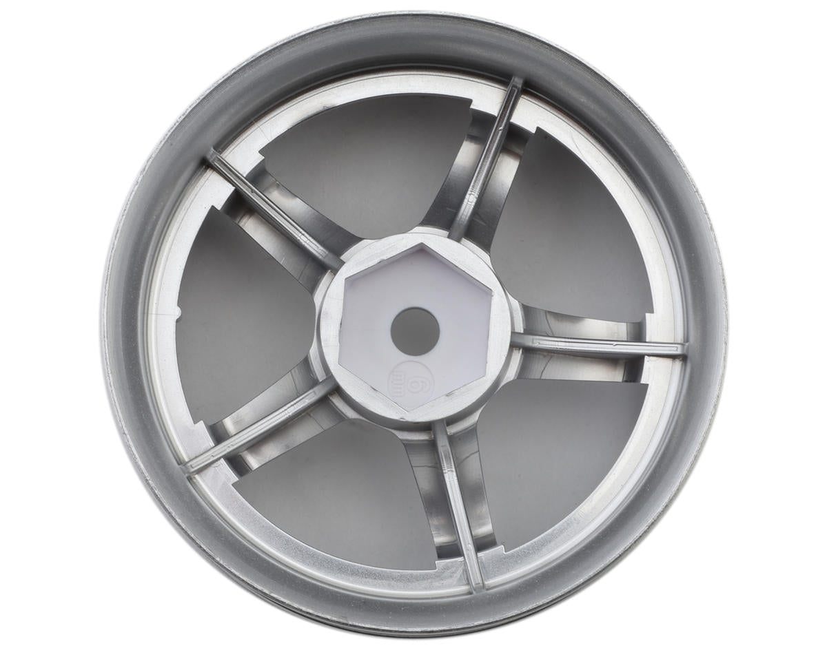 LAB Work Emotion T5R 1/10 2-Piece Concave Drift Wheels (White) (2) (6mm Offset)