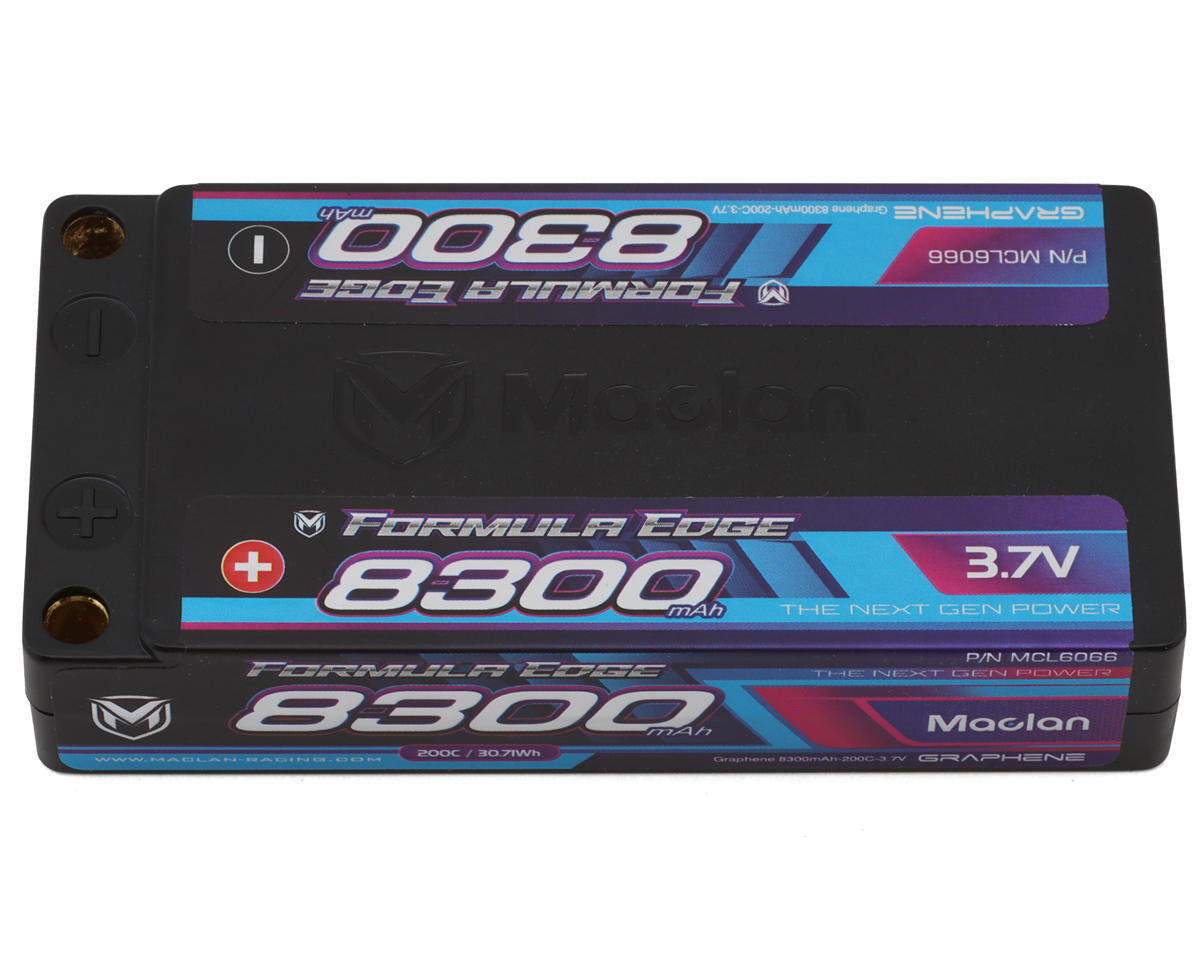 Maclan Formula Edge 1S 200C ULCG Shorty LiPo Battery (3.7V/8300mAh)