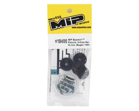 MIP Mugen 16mm 6 Hole Bypass1 Shock Piston Set (4)