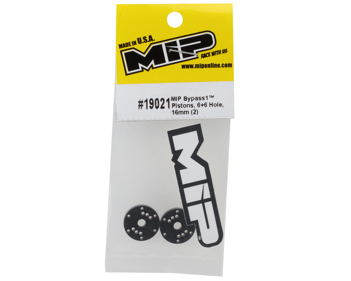 MIP Bypass1 16mm Shock Pistons (2) (6+6 x 1.3mm)