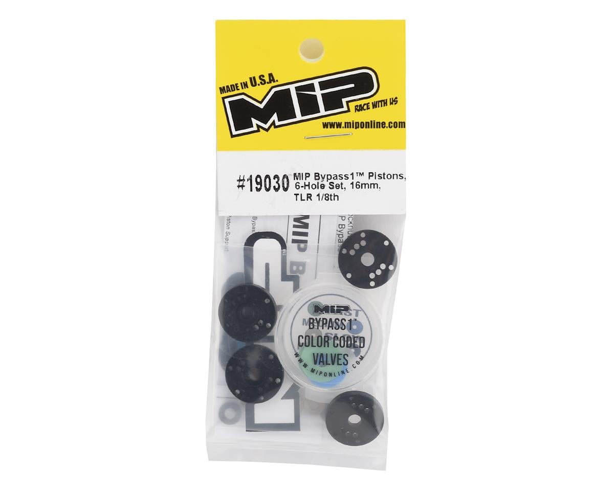 MIP TLR 16mm 6 Hole Bypass1 Shock Piston Set (4)