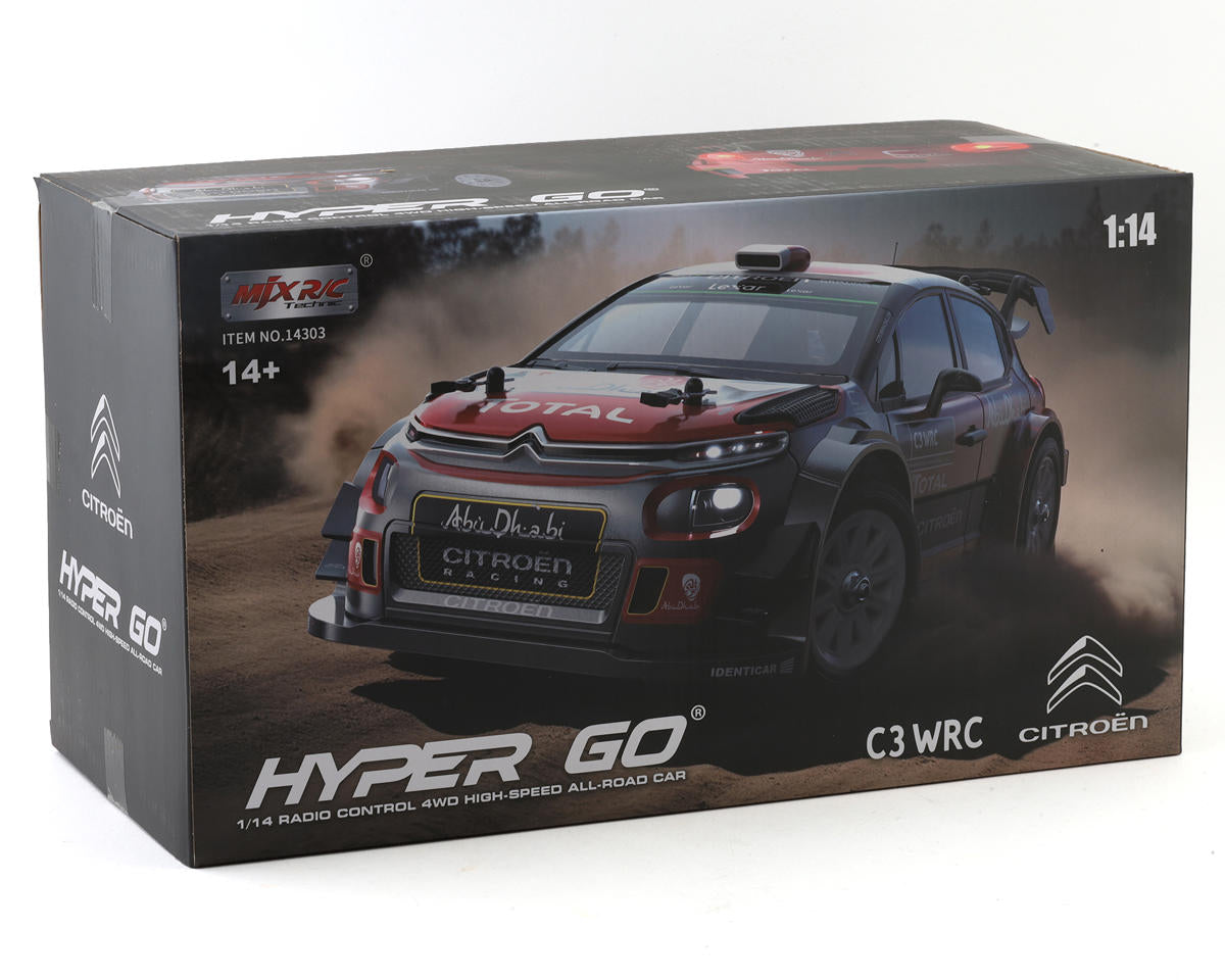 MJX HYPER GO 14302 1/14 4WD Brushless RTR Citroen C3 Rally Car