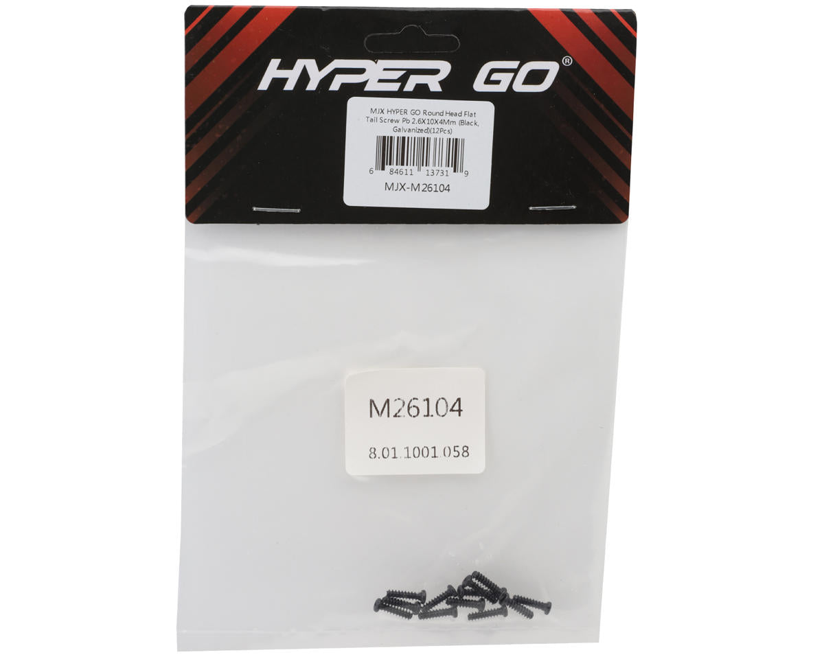 MJX HYPER GO 2.6x10mm Galvanized Button Head Self-Tapping Philips Screw (12)