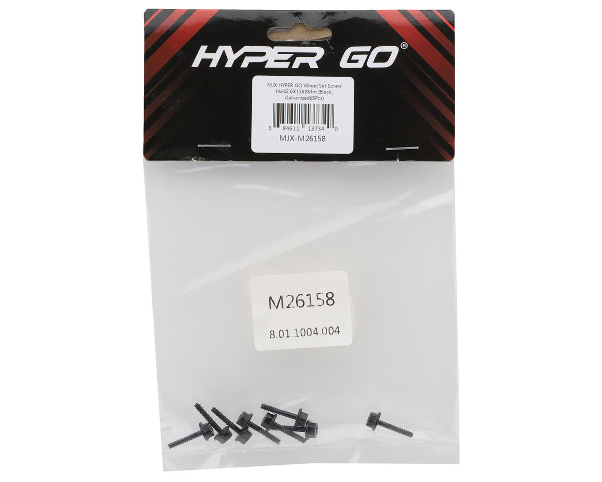 MJX HYPER GO 2.6x15mm Galvanized Wheel Self-Tapping Philips Screw (12)