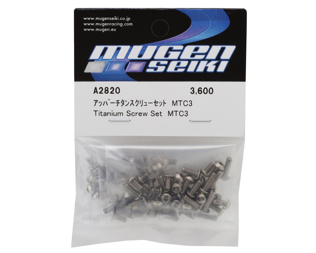 Mugen Seiki MTC3 Titanium Screw Set