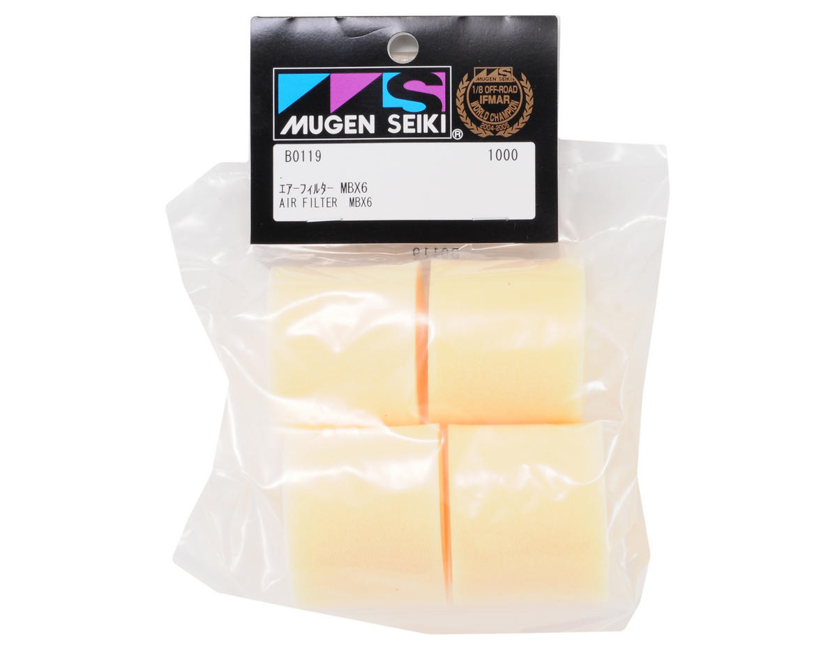 Mugen Seiki Air Filter Foam w/Pre-Filter Set (4)