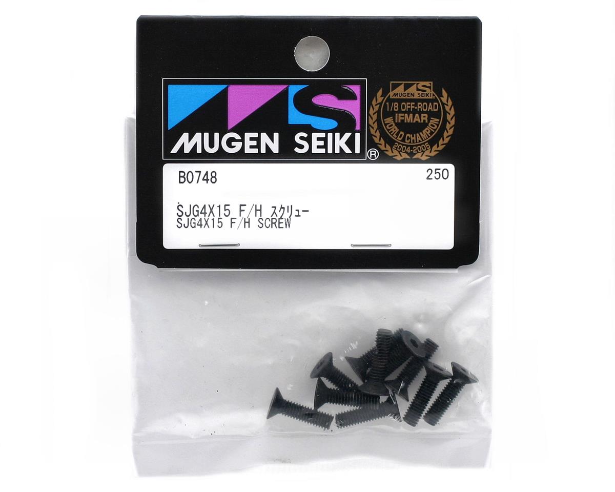 Mugen Seiki 4x15mm SJG Flat Head Screw (10)