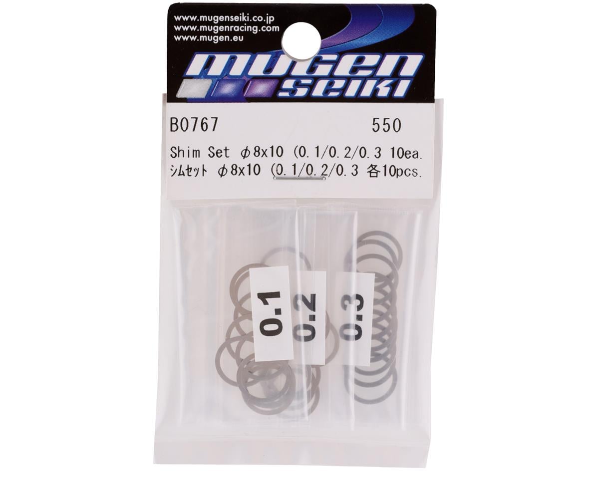Mugen Seiki 8x10x0.1/0.2/0.3mm Shim Set (30)