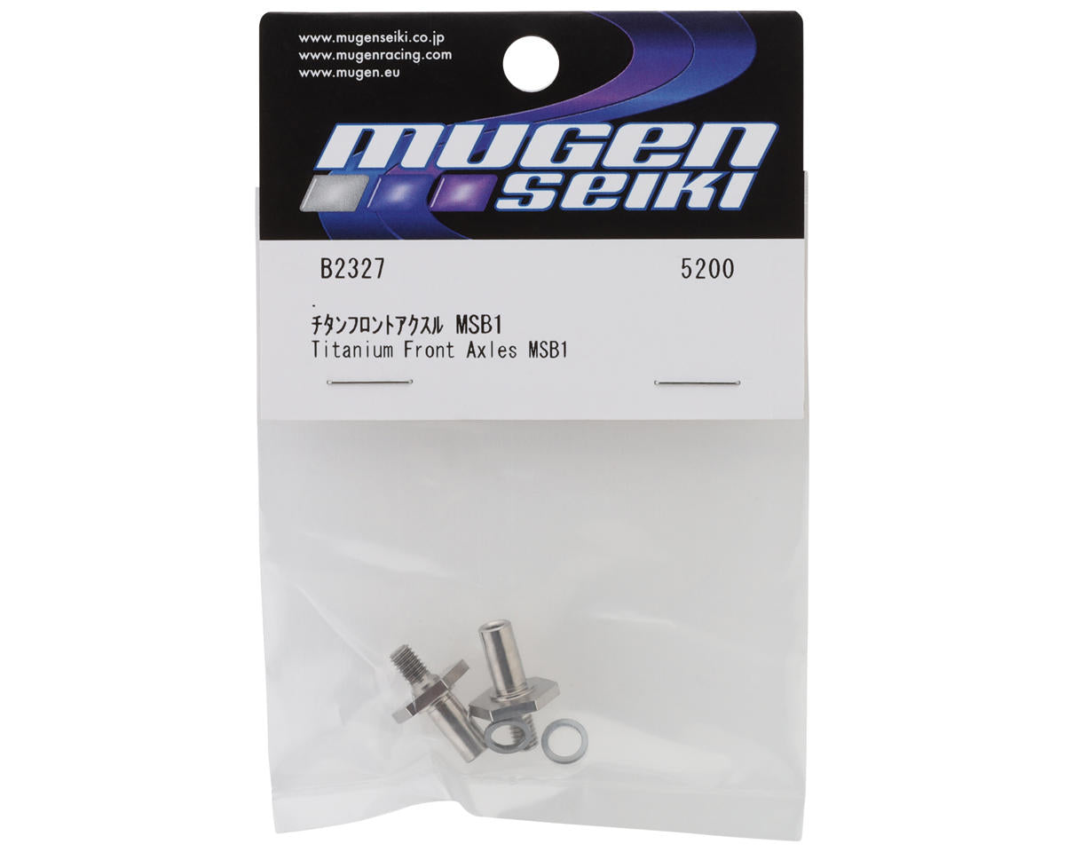 Mugen Seiki MSB1 1/10 2WD Buggy Titanium Front Axles (2)
