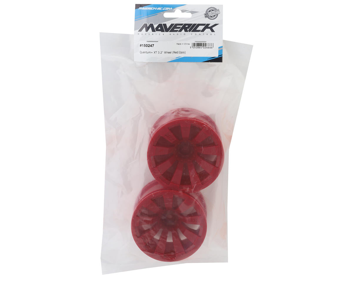 Maverick Quantum+ XT Flux 3.2" Wheel Set (Red) (2)