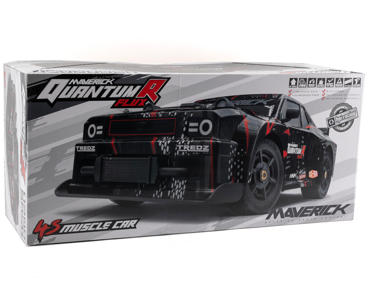 Maverick QuantumR Flux 1/8 4S 4WD Brushless RTR Electric Muscle Car (Black/Red)