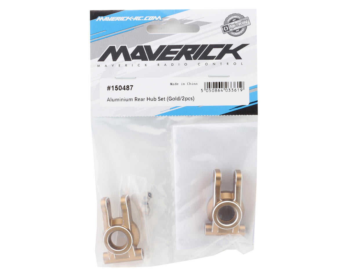 Maverick Aluminium Rear Hub Set (Gold) (2)