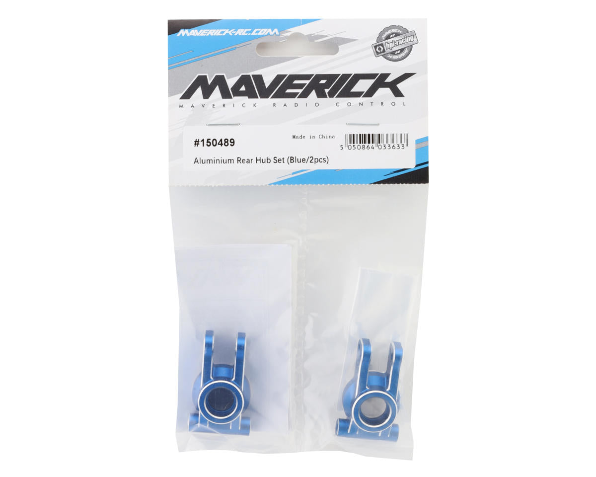 Maverick Aluminium Rear Hub Set (Blue) (2)