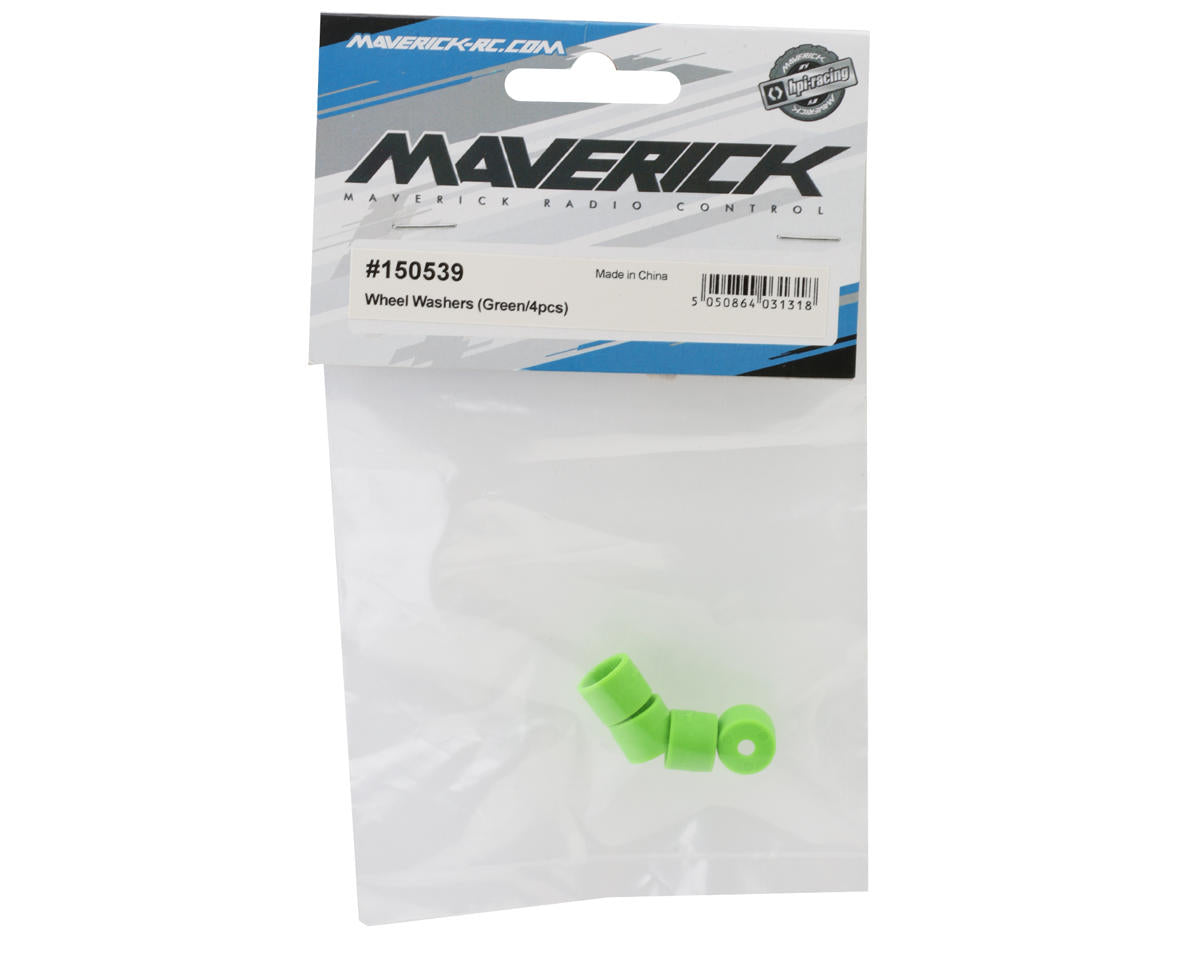 Maverick Atom Wheel Washers (Green) (4)