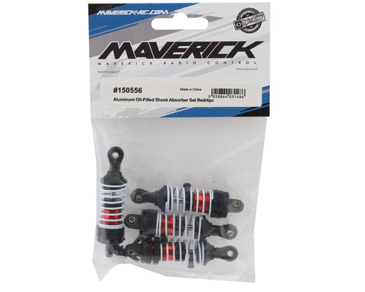 Maverick Atom Aluminum Oil-Filled Shock Absorbers (Red) (4)
