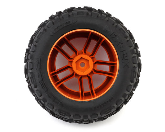 Maverick MixBlok Pre-Mounted Monster Truck Tires (Orange) (2)