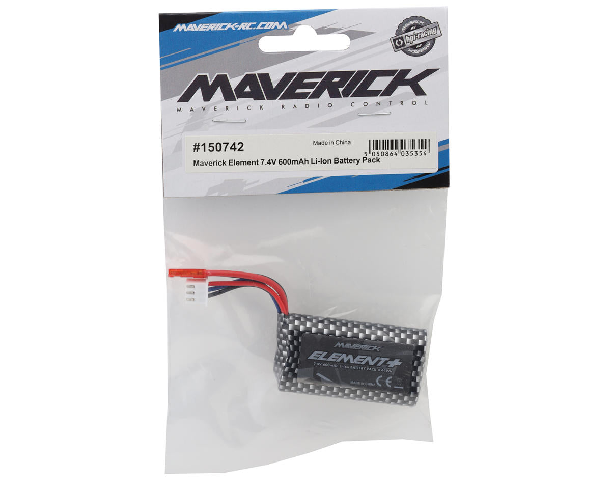 Maverick Element 7.4V 600mAh Li-Ion Battery Pack w/2-Pin JST Connector