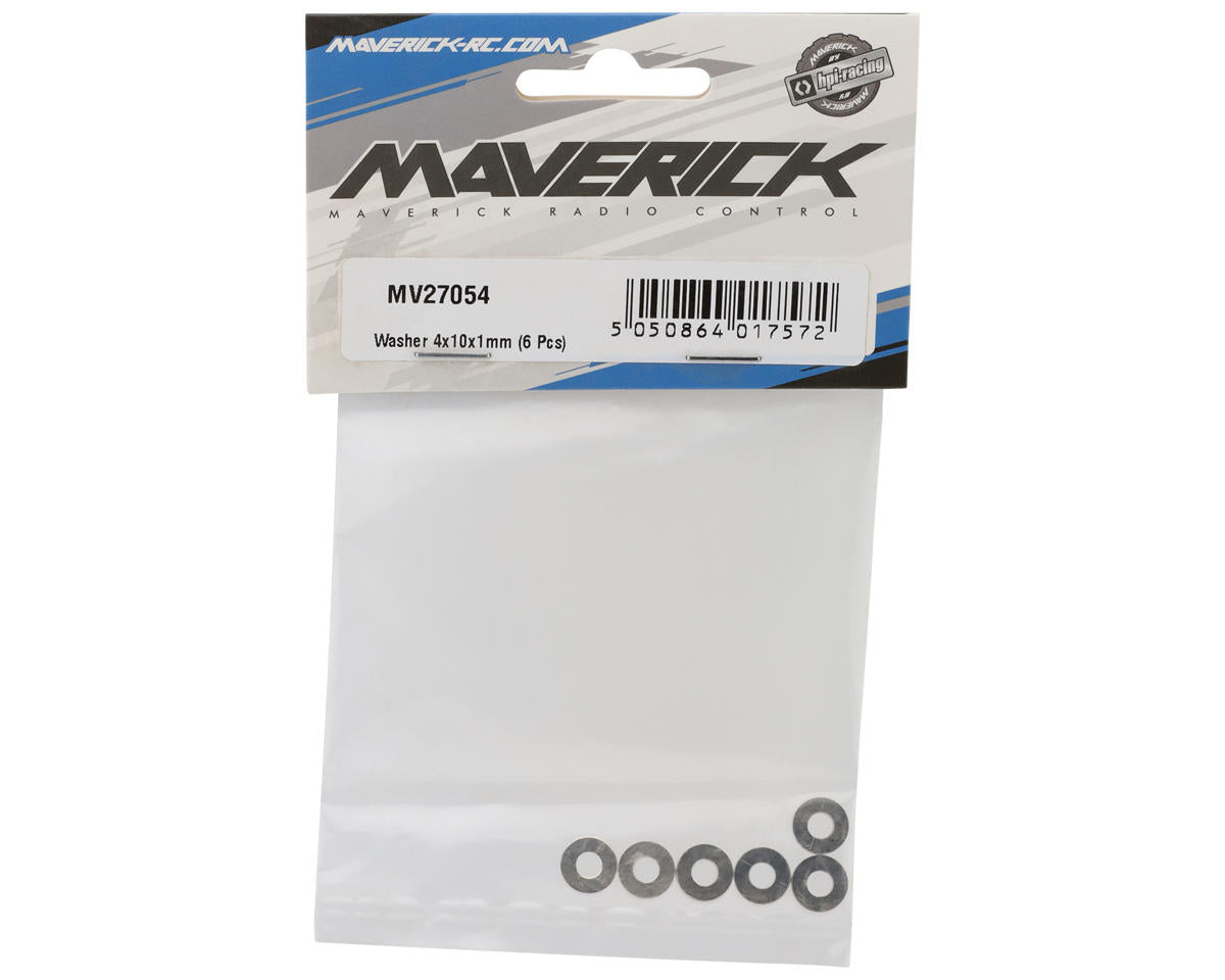 Maverick 4x10x1mm Stainless Steel Washers (6)