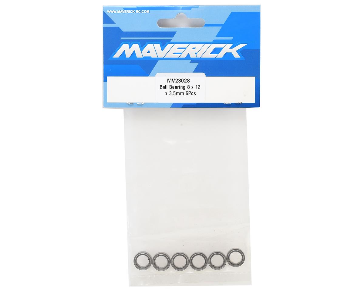 Maverick 8x12x3.5mm Metal Shielded Ball Bearings (6)