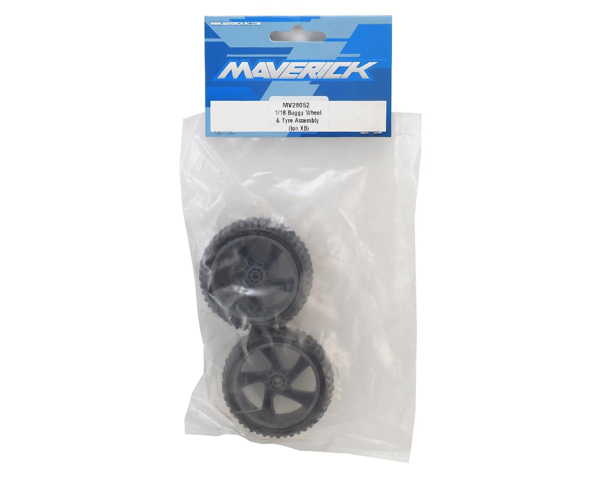 Maverick Ion XB Pre-Mounted 1/18 Buggy Tires (2)
