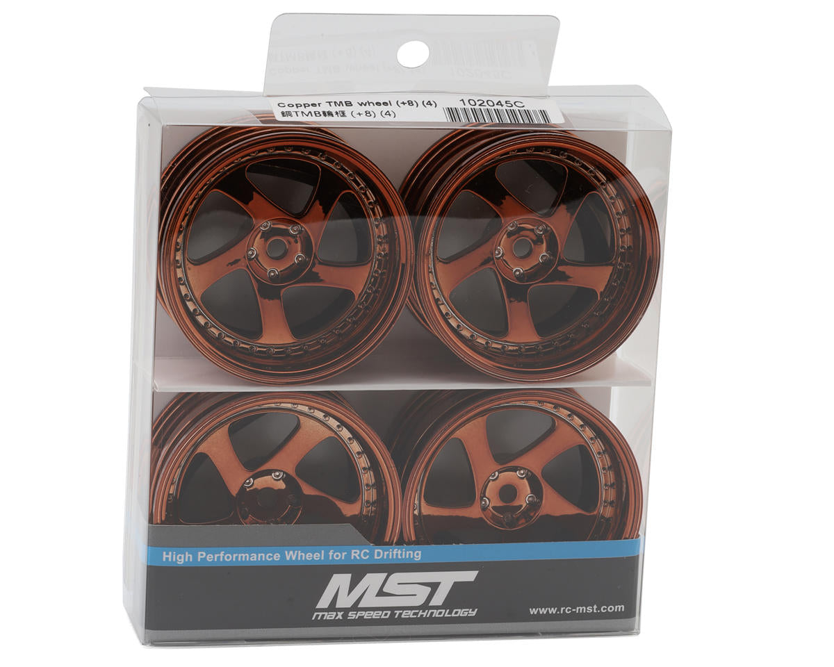 MST TMB 1/10 Drift Wheels (Copper) (+8) (4)