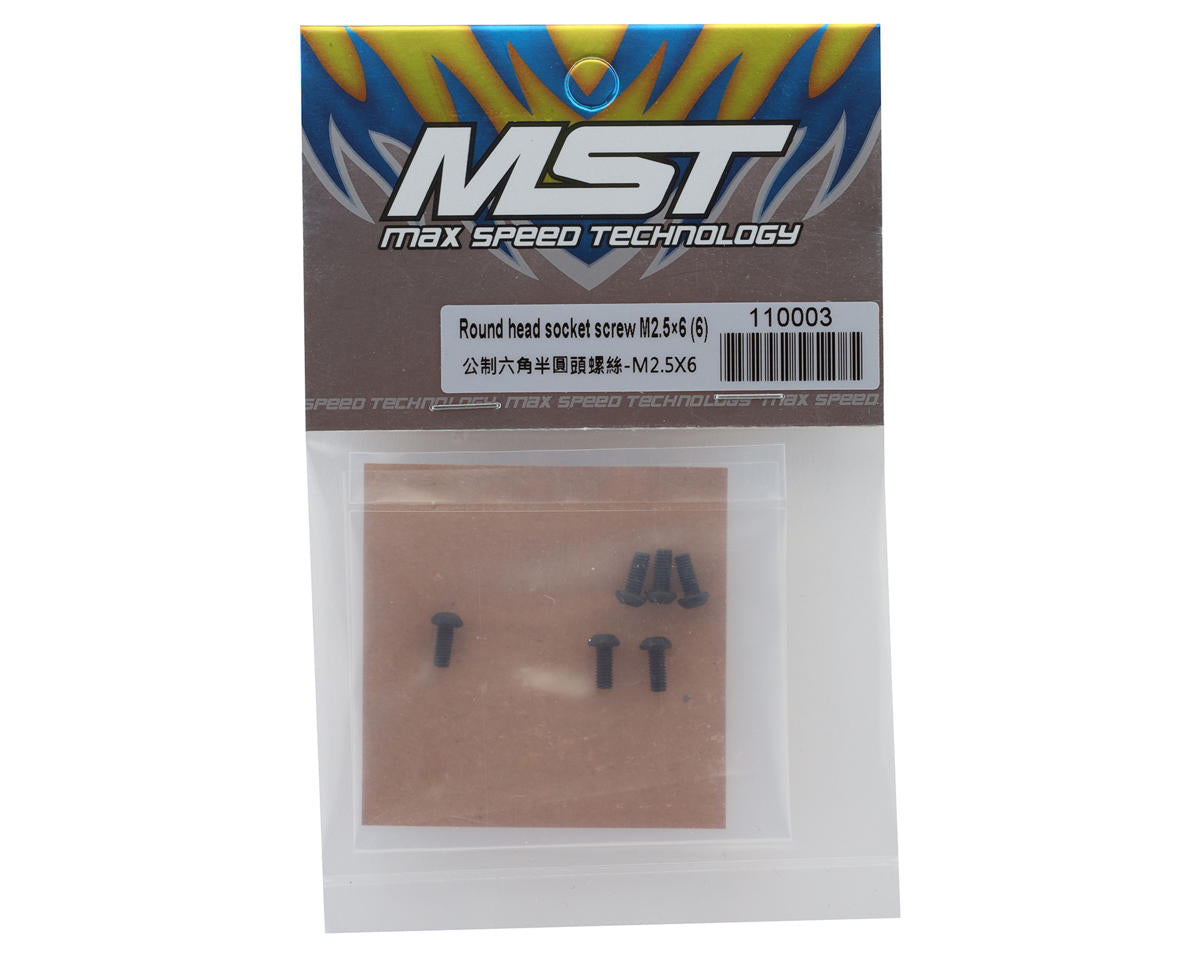 MST 2.5x6mm Button Head Screws (6)