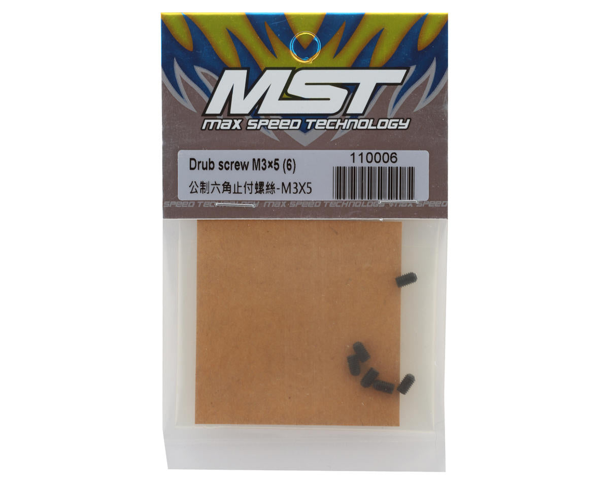 MST 3mm Steel Set Screws (6) (3x5mm)