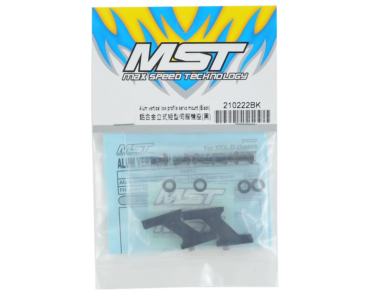 MST FXX-D Aluminum Vertical Low Profile Servo Mount (Black)