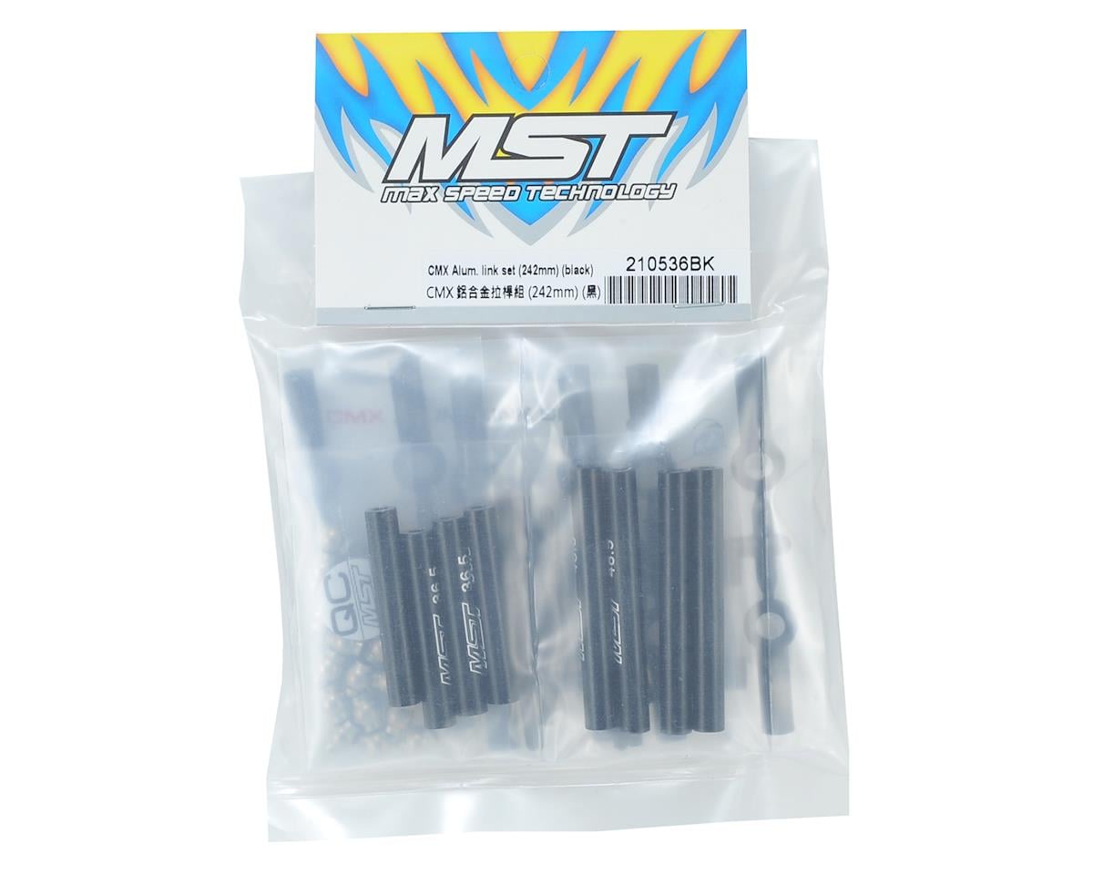MST CMX Alum. link set (242mm) (black)