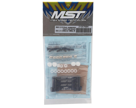 MST RMX 2.0/2.5 Aluminum Suspension Mount Set (Black)