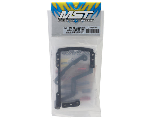 MST RMX/RRX RS Carbon Fiber Shorty Battery Holder Mount Set (Red)