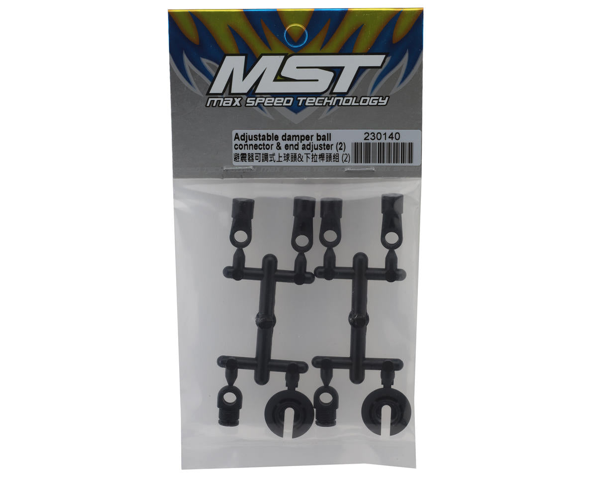 MST MRX Adjustable Damper Ball Connector w/End Adjuster (2)