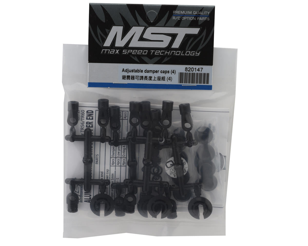 MST Adjustable Upper Shock End Set (4)