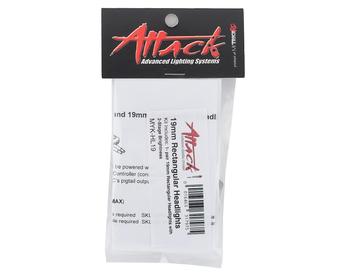 MyTrickRC Attack 19mm Rectangular Headlights (2)
