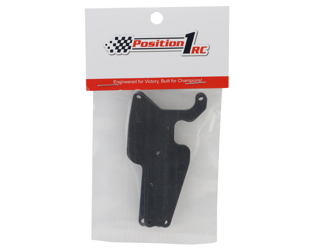 Position 1 RC Team Associated RC8T4 Carbon Fiber Front Lower Arm Inserts (2)