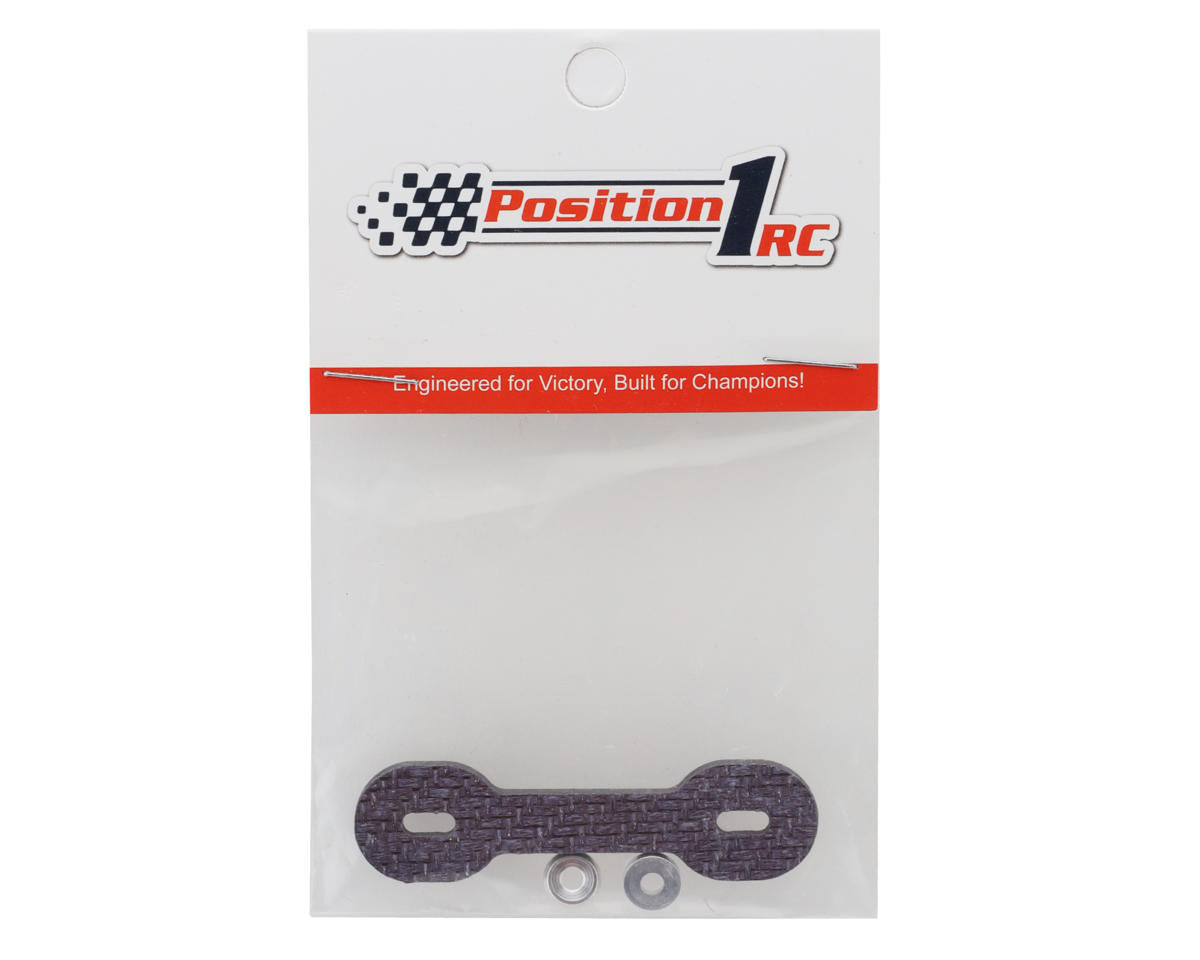 Position 1 RC Universal Carbon Fiber One Piece Wing Button Plate (Purple)