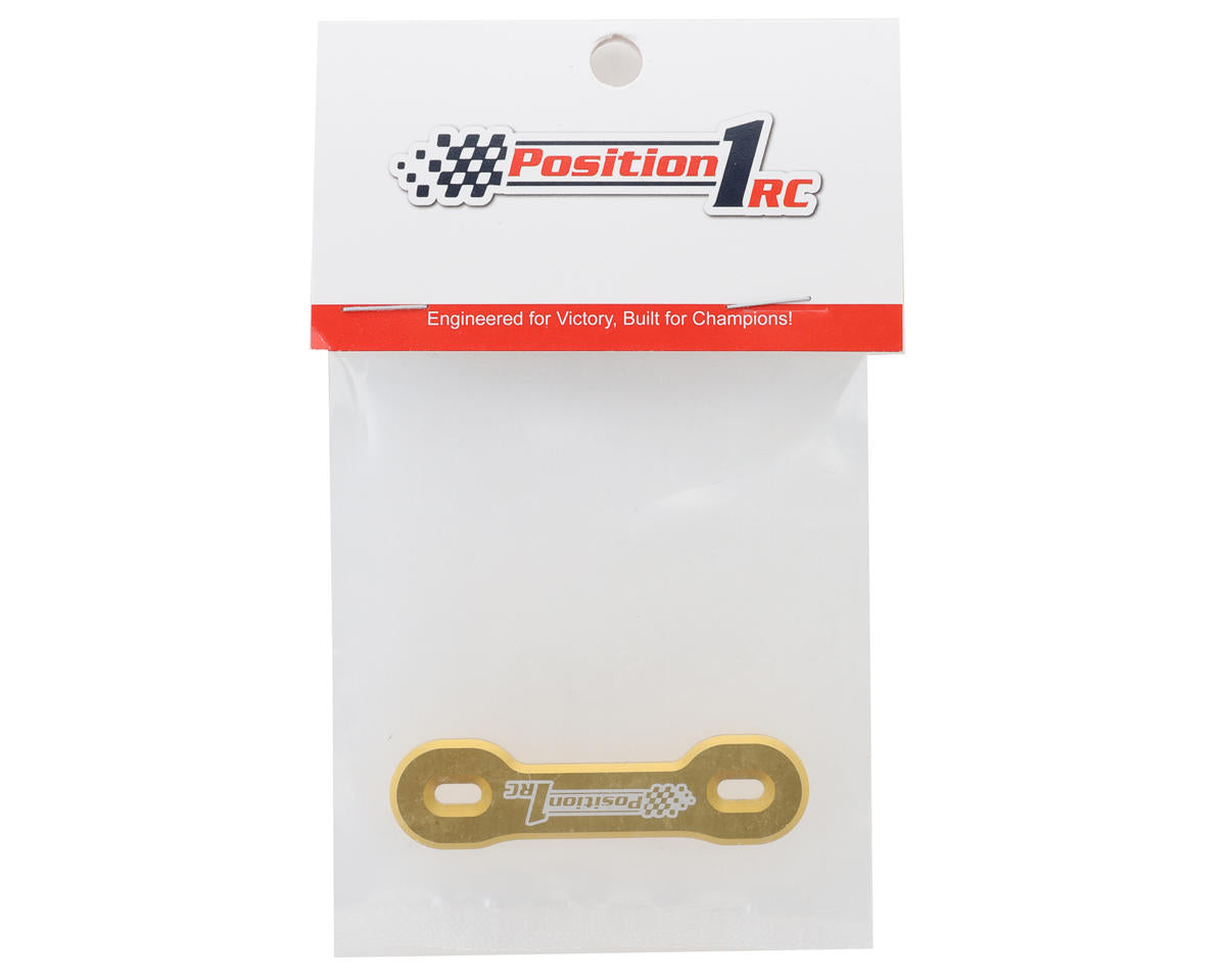 Position 1 RC Universal Aluminum One Piece Wing Button Plate (Gold)