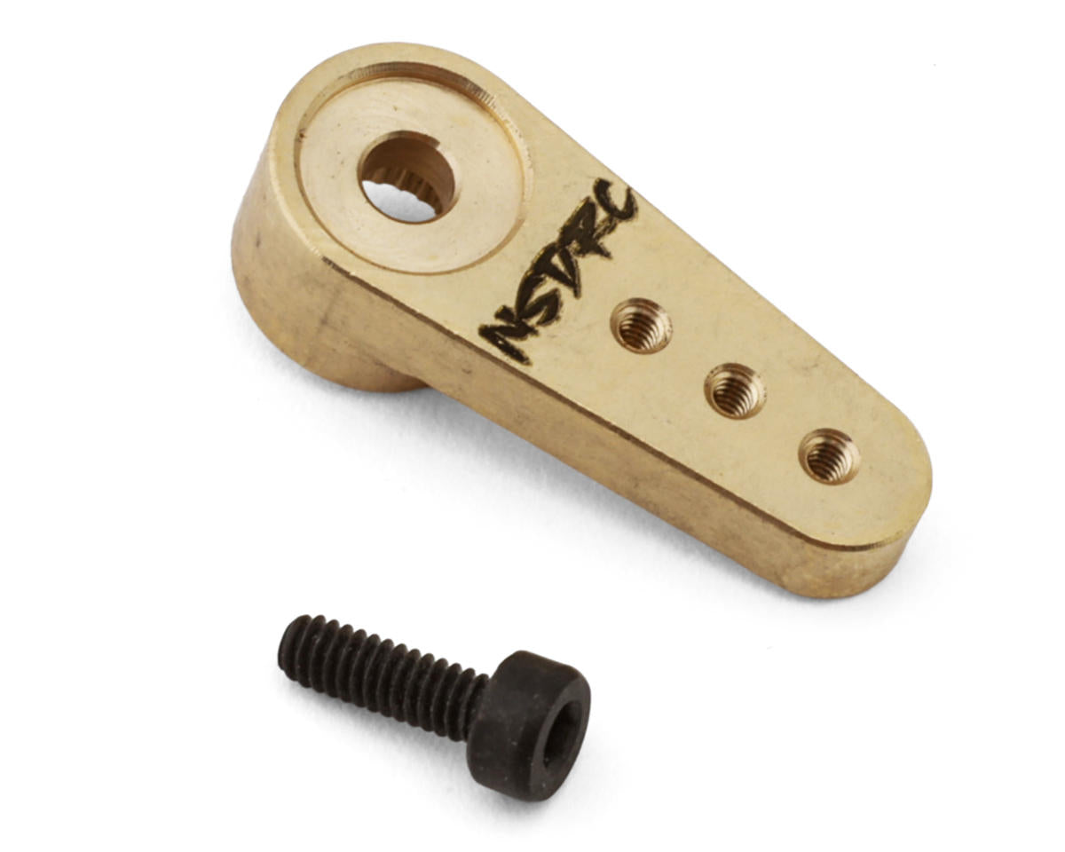 No Superior Designs RC 20mm Brass Micro Servo Horn (Gold) (25T) (3.2g)
