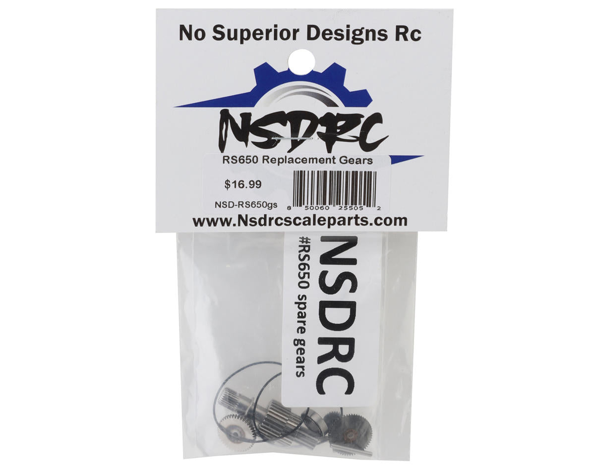 No Superior Designs RC RS650 Servo Gear Set
