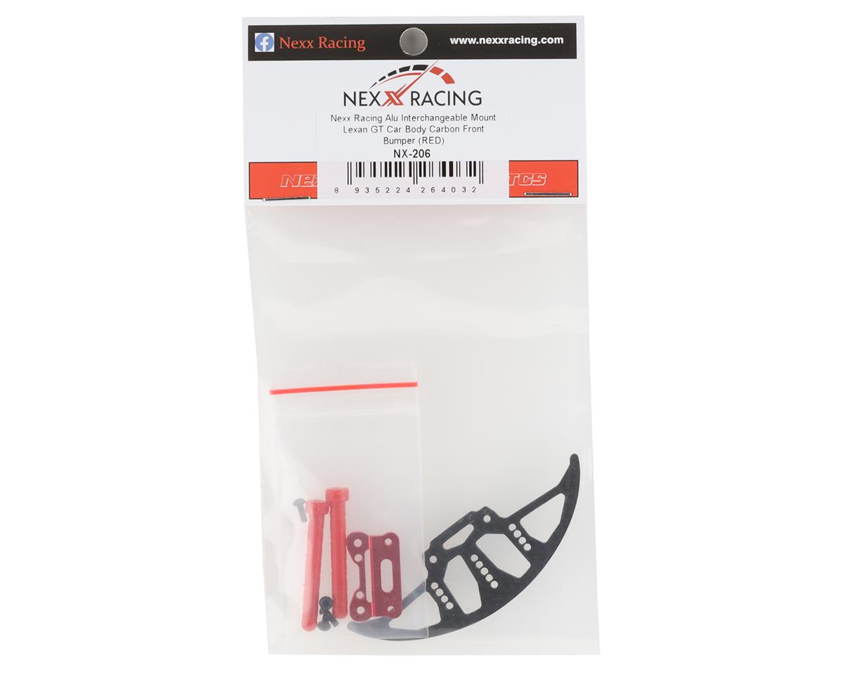 NEXX Racing Mini-Z Aluminum/Carbon Front GT Car Bumper (Red)