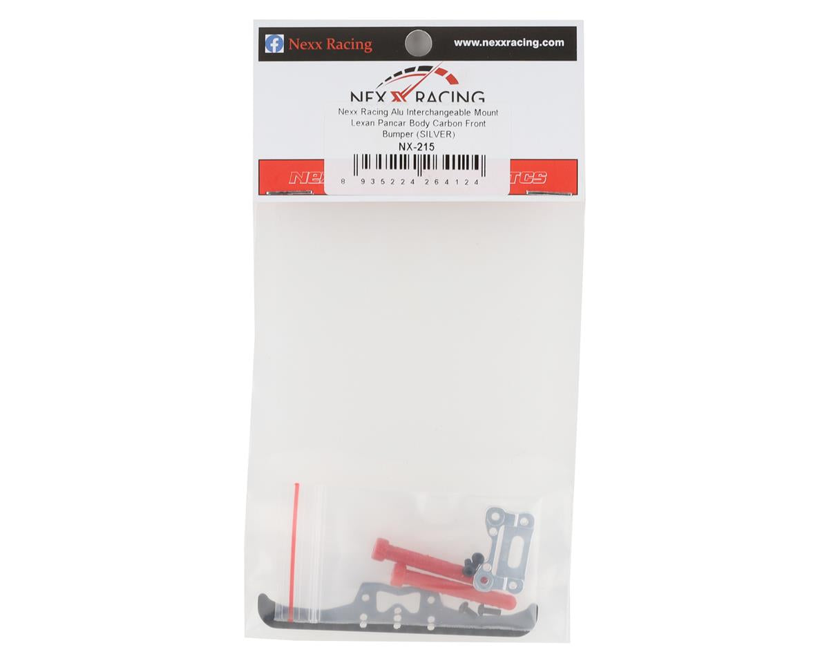 NEXX Racing Mini-Z Aluminum/Carbon Front Pancar Bumper (Silver)