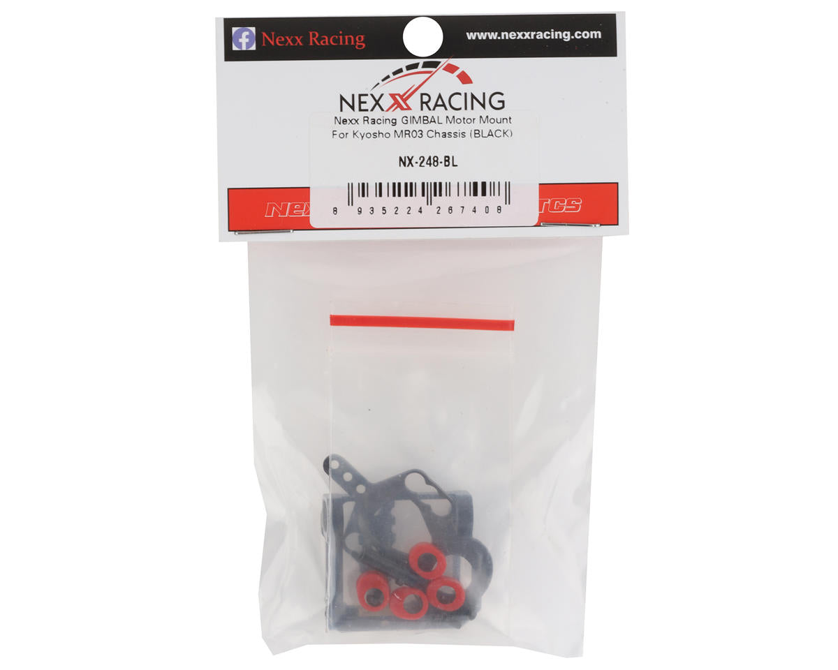NEXX Racing MR-03 Gimbal Motor Mount (Black)