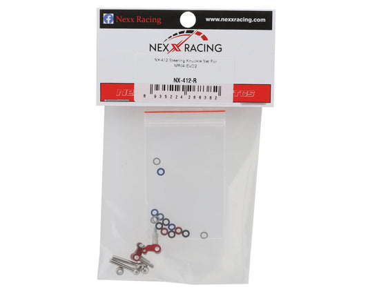 NEXX Racing Mini-Z MR04-EVO2 Aluminum Steering Knuckles (Red) (2)