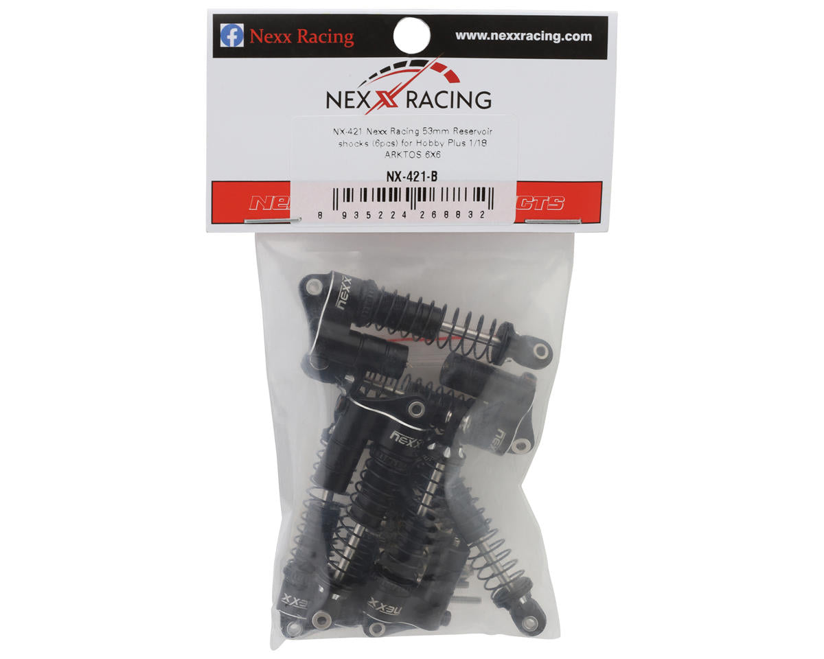 NEXX Racing Hobby Plus Arktos 6x6 Reservoir Aluminum Threaded Oil-Filled Shocks