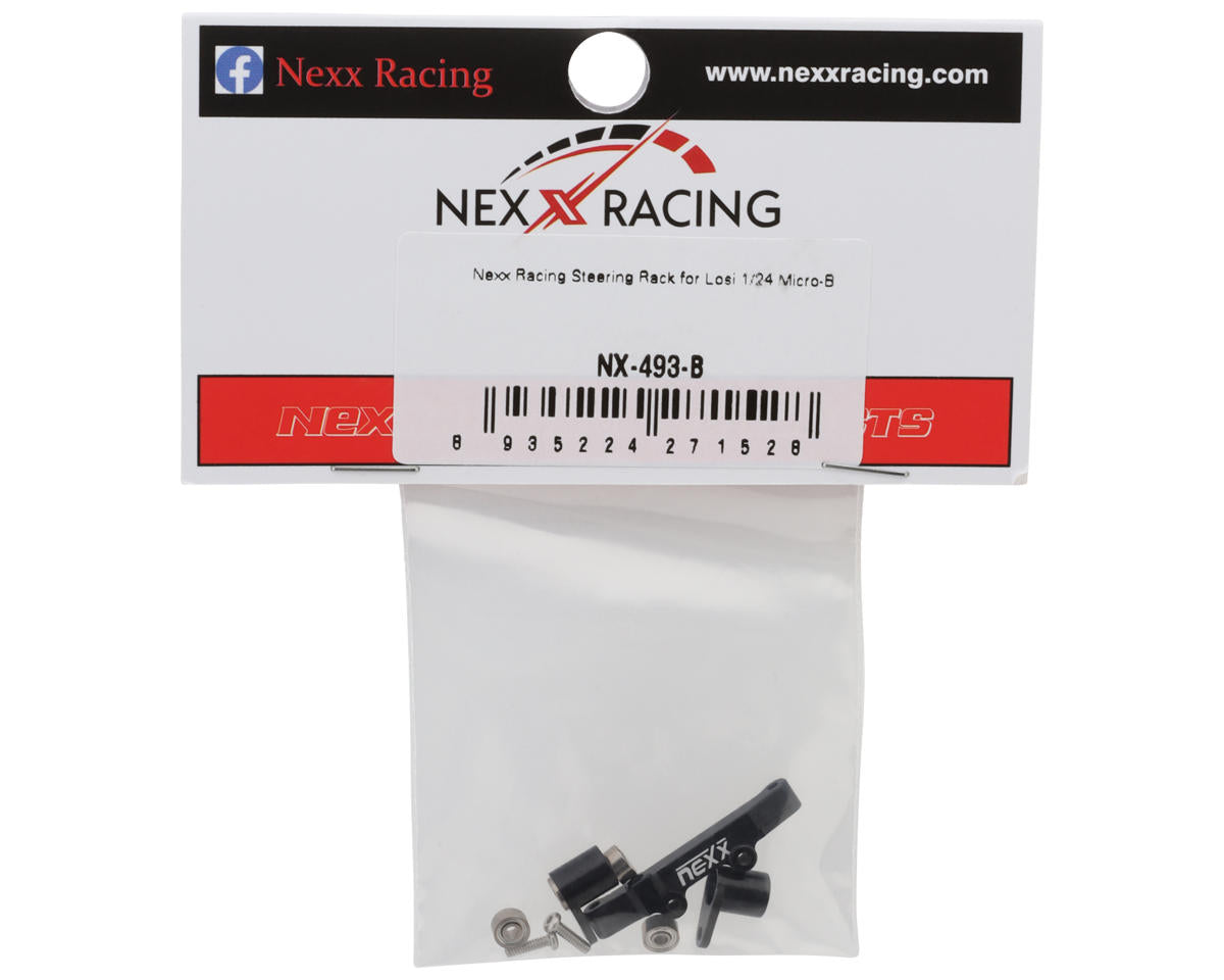 NEXX Racing Losi® Micro-B Aluminum Steering Rack Set (Black)