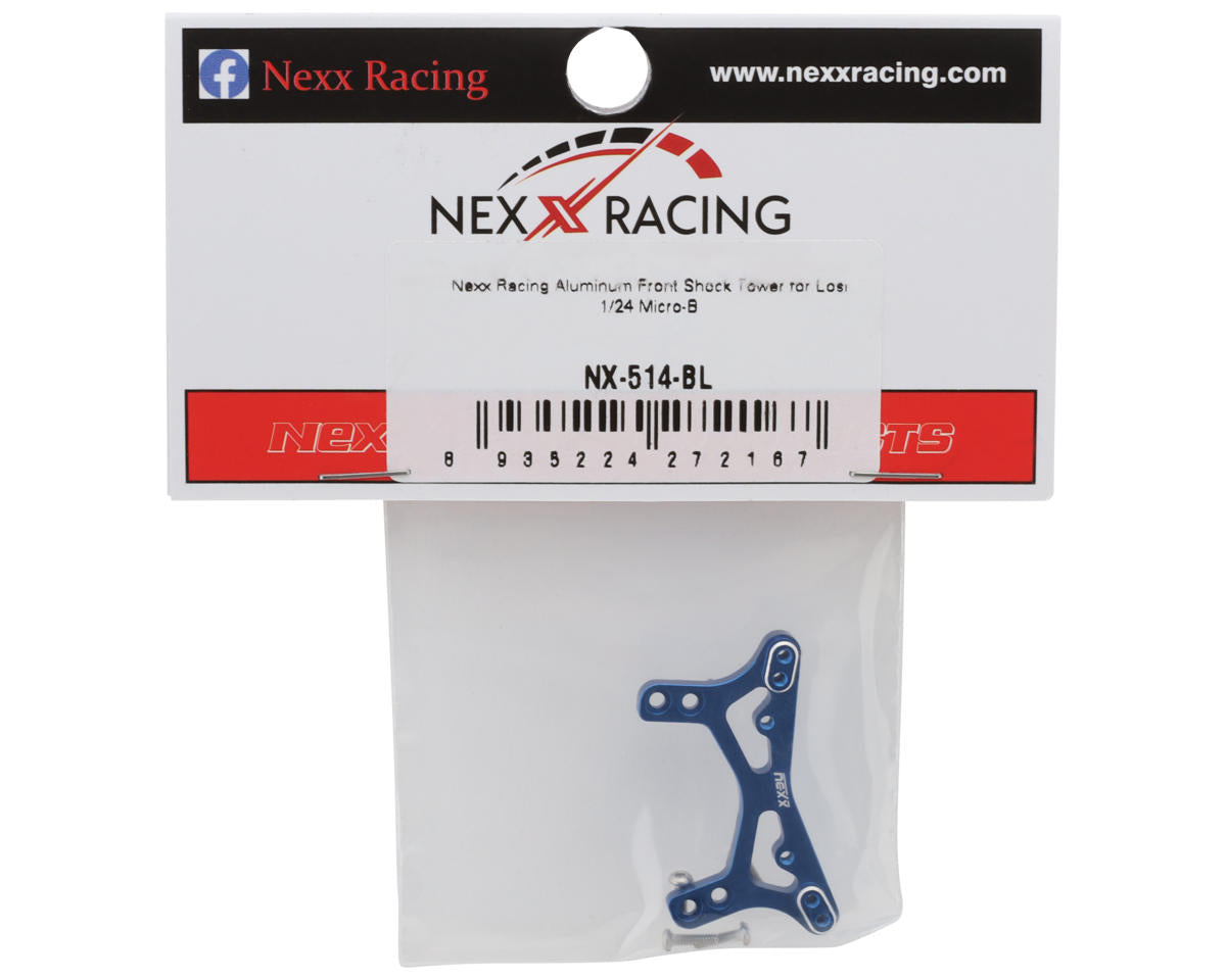NEXX Racing Losi® Micro-B Aluminum Front Shock Tower (Blue)