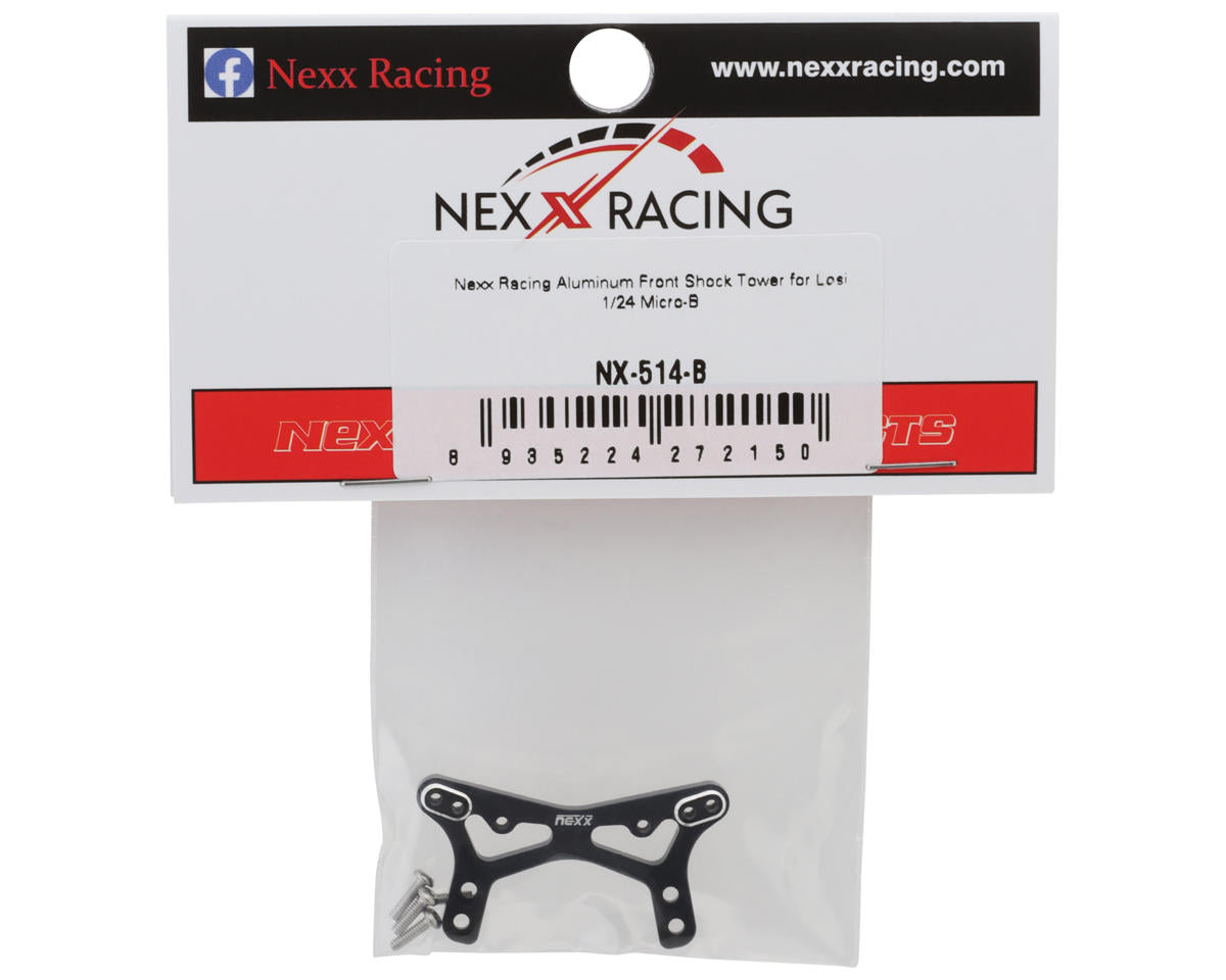 NEXX Racing Losi® Micro-B Aluminum Front Shock Tower (Black)