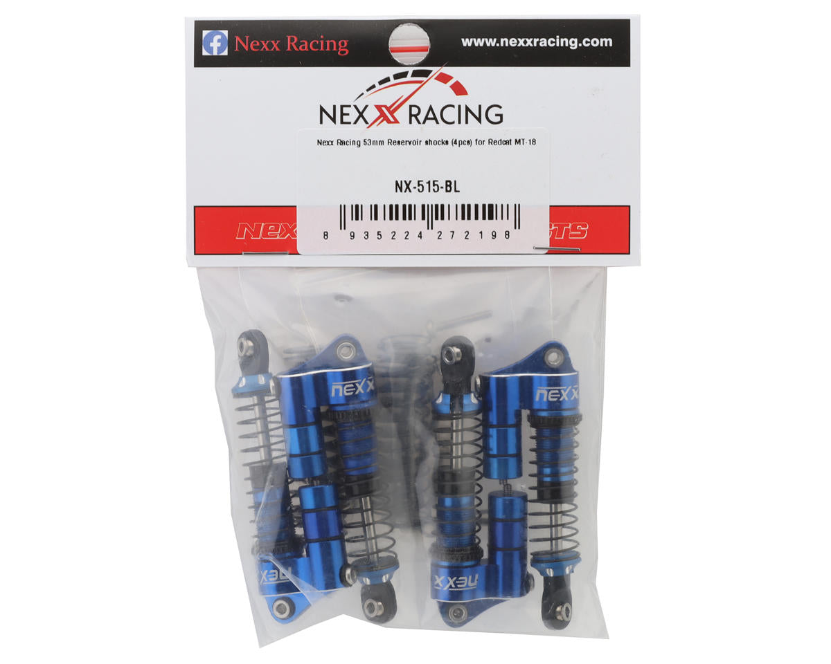 NEXX Racing Redcat MT-18 53mm Aluminum Oil-Filled Reservoir Shocks